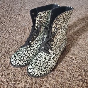 Alien Glow-in-the-Dark Combat Boots